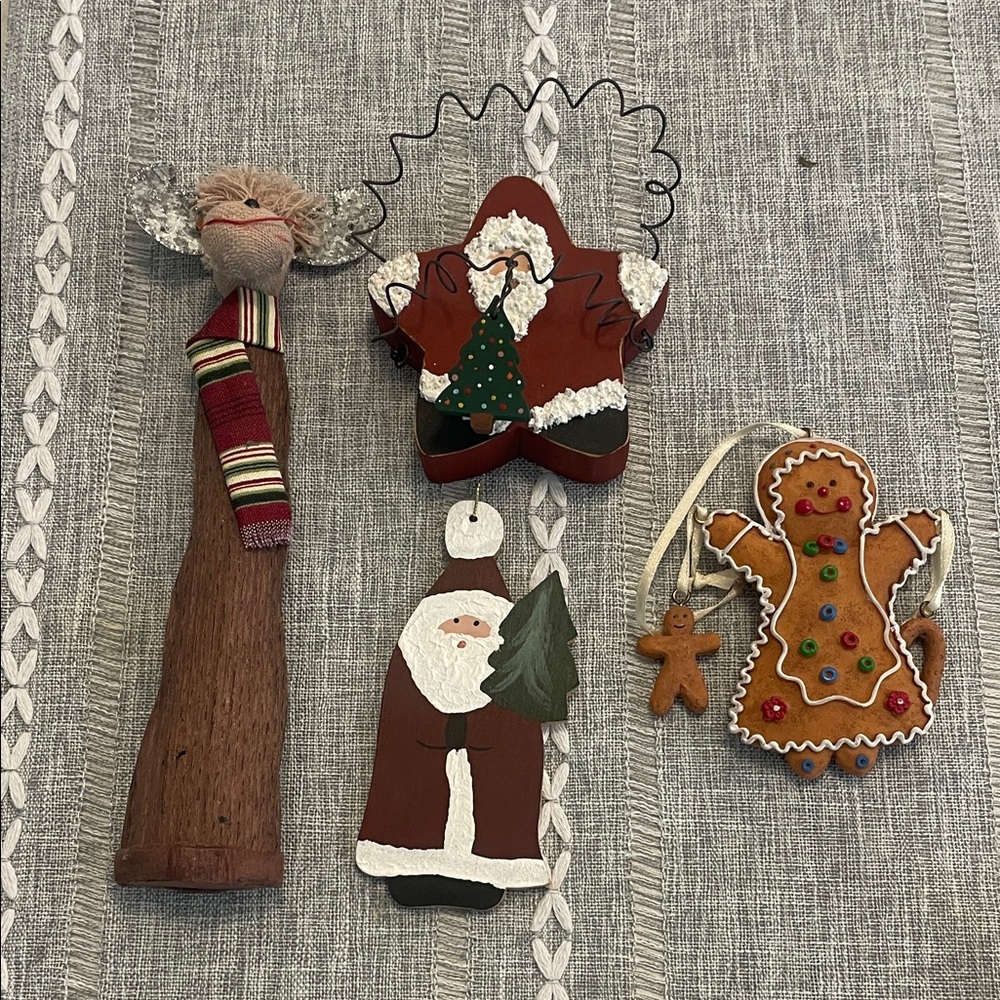 Holiday Ornament Collection - 4 adorable Christmas ornaments